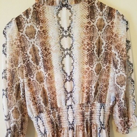 Maje Rython Snakeskin Print Dress  - Picture 13 of 16